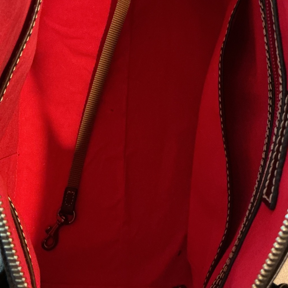 Dooney & Bourke Teal Croc-Embossed Satchel - Picture 5 of 8